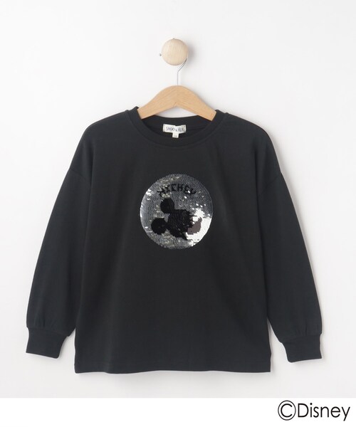 SHOO・LA・RUE(シューラルー)の「◆【Disney】スパンコールロンT(Tシャツ/カットソー・キッズ・ピンク/サックスブルー/ブラック・12/11/14/13)」の17枚目の写真