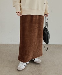 PUAL CE CIN | 【S/Mサイズ展開】ストレッチコールスカート(スカート)