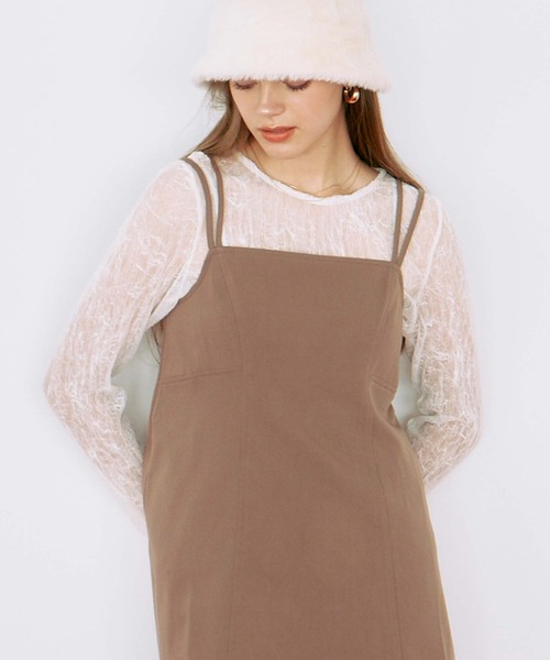 archives(アルシーヴ)の「リンクルチュールTOPS(Tシャツ/カットソー・レディース・グレー/アイボリー/ブラック/ブラウン・MEDIUM)」の1枚目の写真