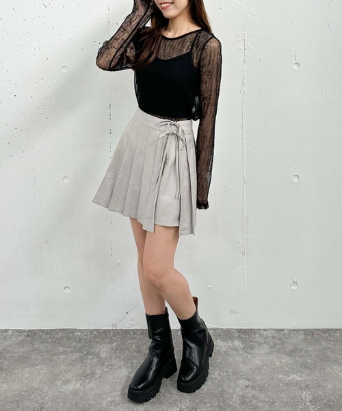 archives(アルシーヴ)の「リンクルチュールTOPS(Tシャツ/カットソー・レディース・グレー/アイボリー/ブラック/ブラウン・MEDIUM)」の10枚目の写真