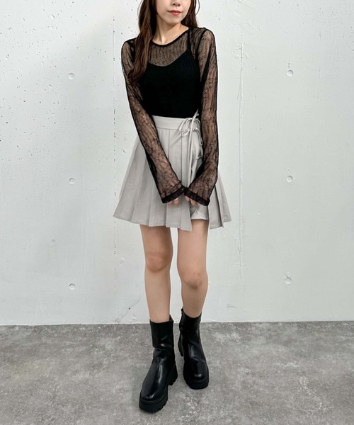 archives(アルシーヴ)の「リンクルチュールTOPS(Tシャツ/カットソー・レディース・グレー/アイボリー/ブラック/ブラウン・MEDIUM)」の12枚目の写真