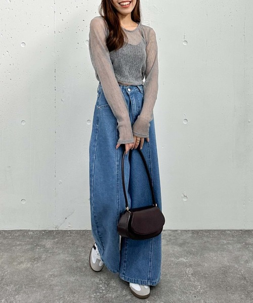 archives(アルシーヴ)の「リンクルチュールTOPS(Tシャツ/カットソー・レディース・グレー/アイボリー/ブラック/ブラウン・MEDIUM)」の16枚目の写真