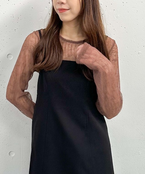 archives(アルシーヴ)の「リンクルチュールTOPS(Tシャツ/カットソー・レディース・グレー/アイボリー/ブラック/ブラウン・MEDIUM)」の18枚目の写真