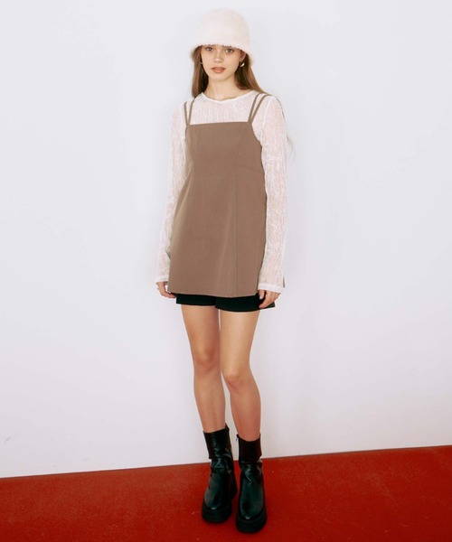 archives(アルシーヴ)の「リンクルチュールTOPS(Tシャツ/カットソー・レディース・グレー/アイボリー/ブラック/ブラウン・MEDIUM)」の5枚目の写真