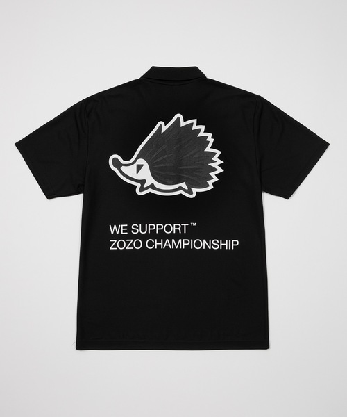 CLUBHAUS × ZOZO CHAMPIONSHIP ポロシャツ 黒 ZOZO CHAMPIONSHIP✖️ CLUBHAUS ポロシャツ 黒×黒 L