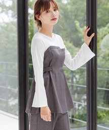 mysty woman | ビスチェレイヤードライクプルオーバー 149650(Tシャツ/カットソー)