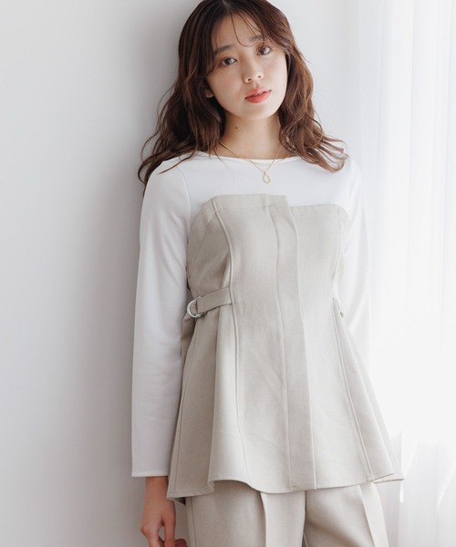 セール】ビスチェレイヤードライクプルオーバー 149650（Tシャツ