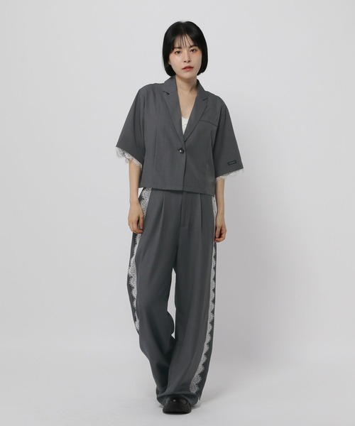 3.3 Field Trip （3.3フィールドトリップ）の「3.3 Field Trip／レースタックスラックス（スラックス・レディース・ブラック/グレー・SMALL/MEDIUM）」の3枚目の写真