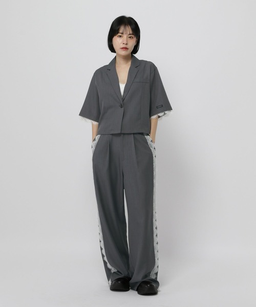 3.3 Field Trip （3.3フィールドトリップ）の「3.3 Field Trip／レースタックスラックス（スラックス・レディース・ブラック/グレー・SMALL/MEDIUM）」の4枚目の写真