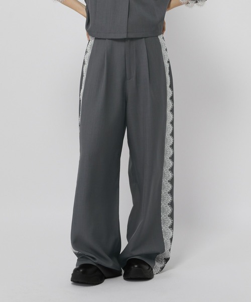 3.3 Field Trip （3.3フィールドトリップ）の「3.3 Field Trip／レースタックスラックス（スラックス・レディース・ブラック/グレー・SMALL/MEDIUM）」の8枚目の写真