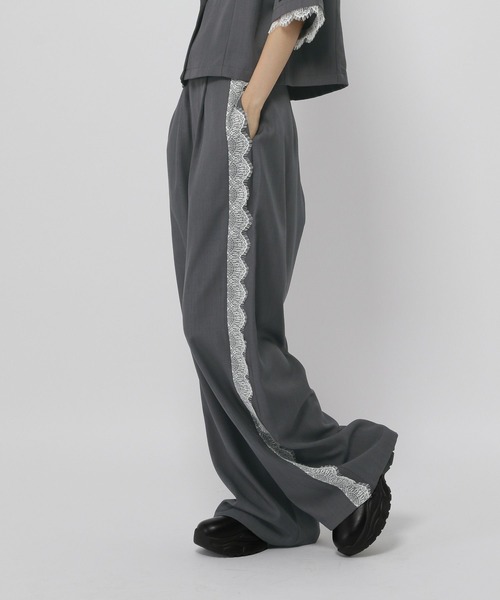 3.3 Field Trip （3.3フィールドトリップ）の「3.3 Field Trip／レースタックスラックス（スラックス・レディース・ブラック/グレー・SMALL/MEDIUM）」の9枚目の写真