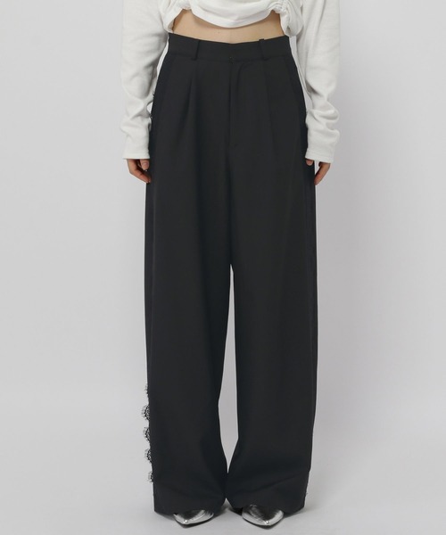 3.3 Field Trip （3.3フィールドトリップ）の「3.3 Field Trip／レースタックスラックス（スラックス・レディース・ブラック/グレー・SMALL/MEDIUM）」の22枚目の写真