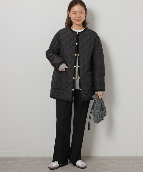 Traditional Weatherwear（トラディショナルウェザーウェア）の「《追加》【TRADITIONAL WEATHERWEAR】ARKLEY MIDDLE A-LINE：コート（その他アウター・レディース・ブラック・32/34）」の2枚目の写真