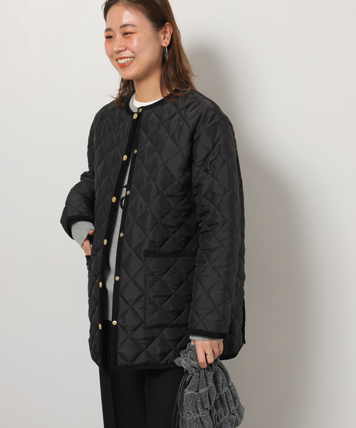 Traditional Weatherwear（トラディショナルウェザーウェア）の「《追加》【TRADITIONAL WEATHERWEAR】ARKLEY MIDDLE A-LINE：コート（その他アウター・レディース・ブラック・32/34）」の12枚目の写真