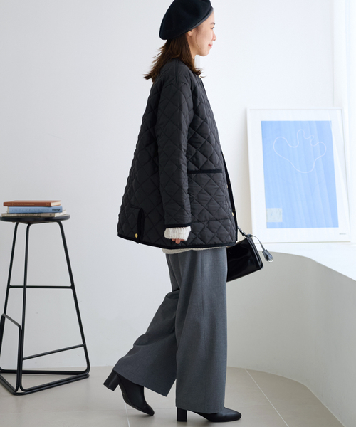 Traditional Weatherwear（トラディショナルウェザーウェア）の「《追加》【TRADITIONAL WEATHERWEAR】ARKLEY MIDDLE A-LINE：コート（その他アウター・レディース・ブラック・32/34）」の17枚目の写真