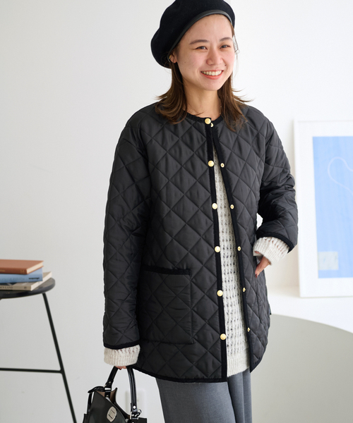 Traditional Weatherwear（トラディショナルウェザーウェア）の「《追加》【TRADITIONAL WEATHERWEAR】ARKLEY MIDDLE A-LINE：コート（その他アウター・レディース・ブラック・32/34）」の21枚目の写真