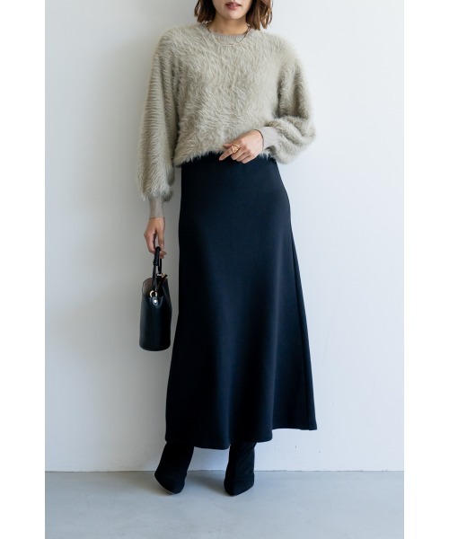 M.deux（エムドゥ）の「●フェザーヤーンニット●（ニット/セーター・レディース・グレイッシュベージュ/ピンク・MEDIUM）」の7枚目の写真