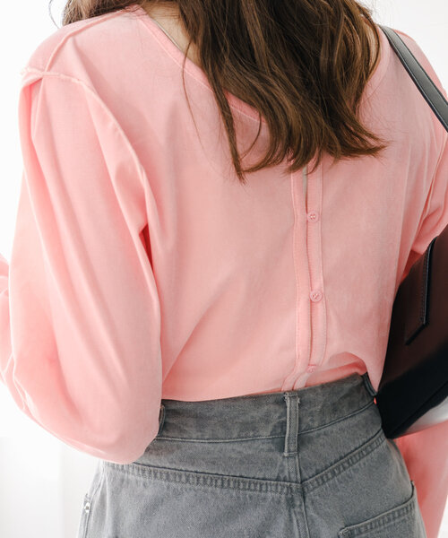 Kastane（カスタネ）の「チュールベロア2WAYカーディガン（カーディガン/ボレロ・レディース・アイボリー/ブラック/サックスブルー/ブラウン/ピンク/イエロー・FREE）」の12枚目の写真