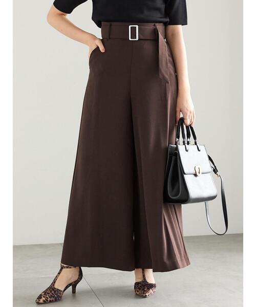 Te chichi(テチチ)の「ベルトワイドフレアパンツ(その他パンツ・レディース・ブラック/ダークブラウン・M/S)」の16枚目の写真