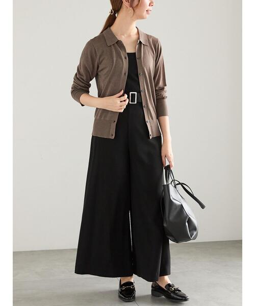Te chichi(テチチ)の「ベルトワイドフレアパンツ(その他パンツ・レディース・ブラック/ダークブラウン・M/S)」の18枚目の写真