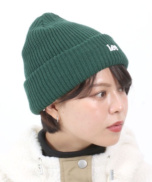 セール】Lee（リー）ワンポイントロゴ刺繍ニットワッチ/ニットキャップ