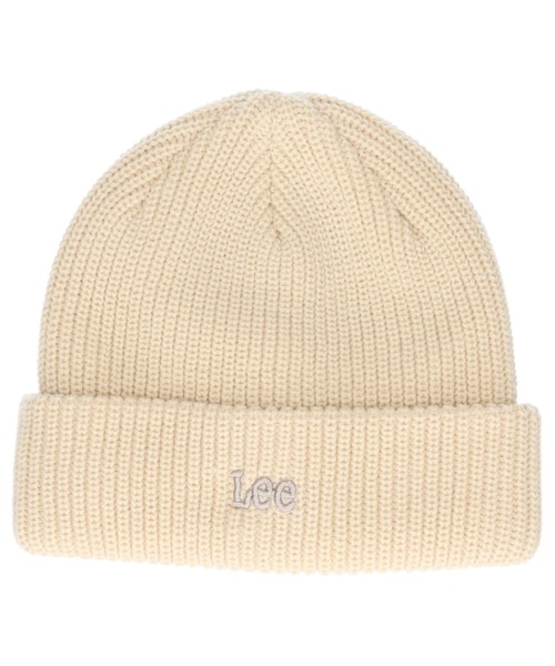Lee（リー）の「Lee（リー）ワンポイントロゴ刺繍ニットワッチ/ニットキャップ/ニット帽 メンズ レディース ユニセックス（ニットキャップ/ビーニー・レディース・グリーン/ピンク/ブラック×ホワイト/グレー/ライトベージュ/ブラック/ブラウン/ネイビー/ホワイト/ダークブラウン/レッド系その他/アイボリー・FREE）」の4枚目の写真
