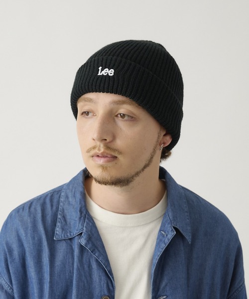 セール】Lee（リー）ワンポイントロゴ刺繍ニットワッチ/ニットキャップ