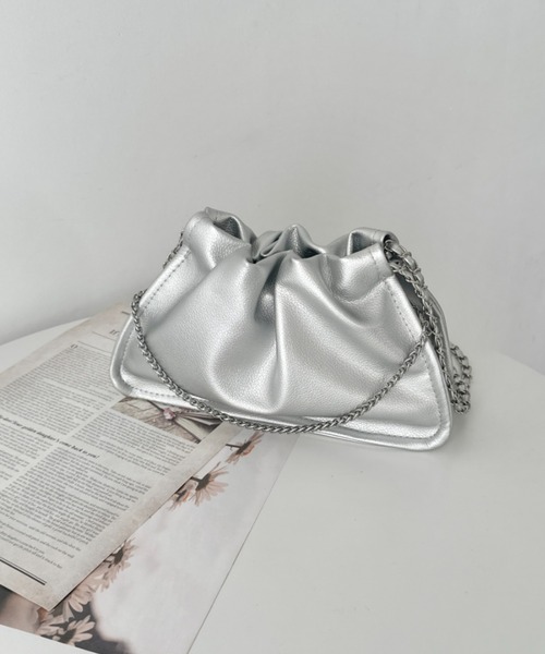 セール】ダブルチェーンPUショルダーバッグ（ショルダーバッグ）｜CLEA