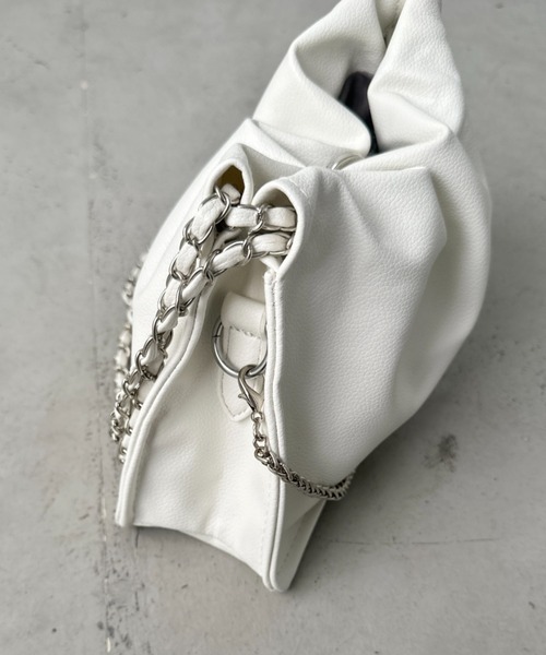 セール】ダブルチェーンPUショルダーバッグ（ショルダーバッグ）｜CLEA