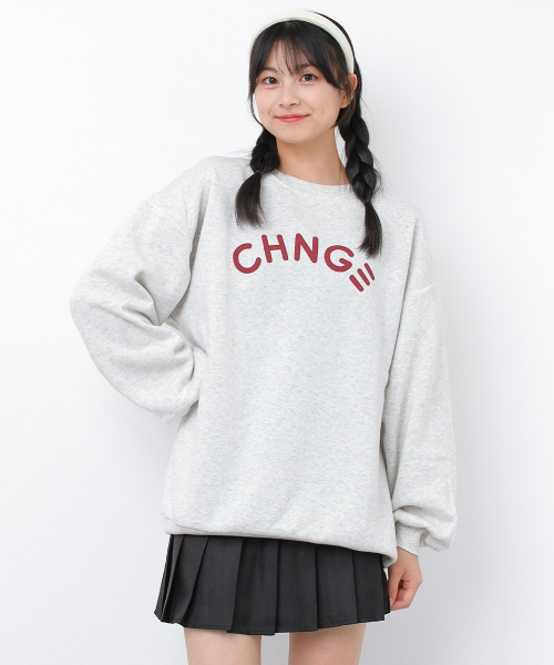 RiCO SUCRE（リコシュクレ）の「裏起毛ロゴプリントトレーナー（スウェット・キッズ・ブラック/モカ/オートミール・130/140/150/160/165）」の3枚目の写真