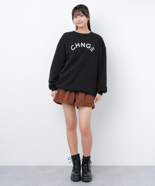 RiCO SUCRE（リコシュクレ）の「裏起毛ロゴプリントトレーナー（スウェット・キッズ・ブラック/モカ/オートミール・130/140/150/160/165）」の4枚目の写真