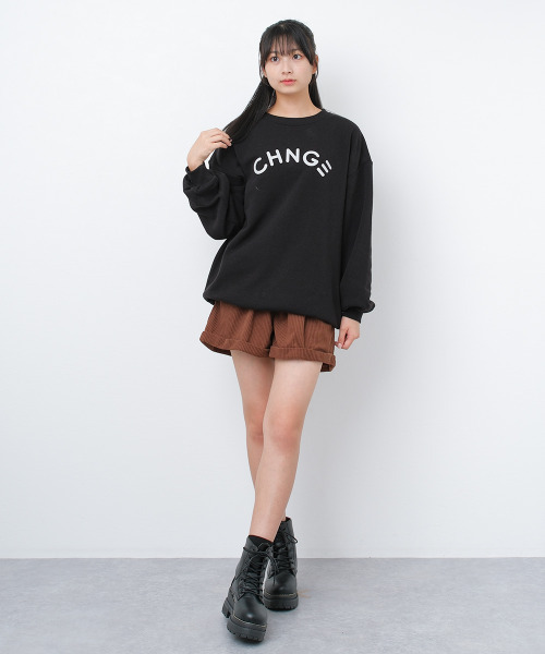 RiCO SUCRE（リコシュクレ）の「裏起毛ロゴプリントトレーナー（スウェット・キッズ・ブラック/モカ/オートミール・130/140/150/160/165）」の5枚目の写真