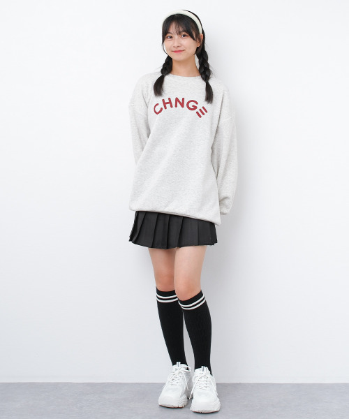 RiCO SUCRE（リコシュクレ）の「裏起毛ロゴプリントトレーナー（スウェット・キッズ・ブラック/モカ/オートミール・130/140/150/160/165）」の7枚目の写真