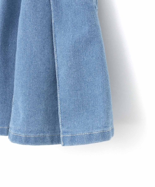 MAKE YOUR DAY(メイクユアデイ)の「デニムプリーツスカート■150.160cm(デニムスカート・キッズ・ブルー/ネイビー・150/160)」の8枚目の写真