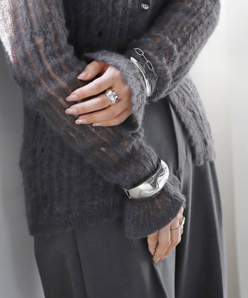 ANEMONE（アネモネ）の「ニュアンスメタルバングル（バングル/リストバンド・レディース・シルバー・FREE）」の8枚目の写真