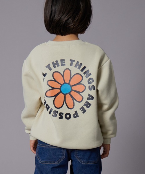 PAIRMANON STREET（ペアマノンストリート）の「【PAIRMANON STREET】裏起毛 マルチ グラフィック プリント トレーナー（スウェット・キッズ・ベージュ系その他/グレー系その他2/グレー系その他4/ブラック系その他3/ブラック系その他2/ブルー系その他2/ブルー系その他3/テラコッタ/ブラック系その他4/グレー系その他3/イエロー/ブルー系その他/グレー系その他/イエロー系その他/ブラック系その他・150/90/140/100/110/120/130/160）」の11枚目の写真