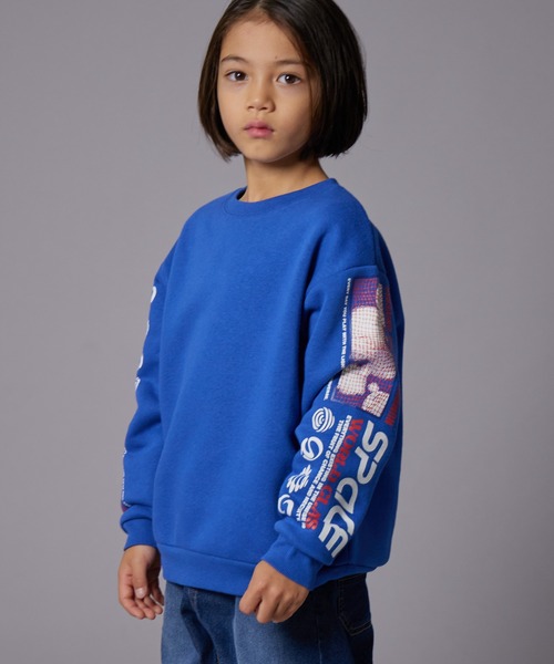 PAIRMANON STREET（ペアマノンストリート）の「【PAIRMANON STREET】裏起毛 マルチ グラフィック プリント トレーナー（スウェット・キッズ・ベージュ系その他/グレー系その他2/グレー系その他4/ブラック系その他3/ブラック系その他2/ブルー系その他2/ブルー系その他3/テラコッタ/ブラック系その他4/グレー系その他3/イエロー/ブルー系その他/グレー系その他/イエロー系その他/ブラック系その他・150/90/140/100/110/120/130/160）」の14枚目の写真