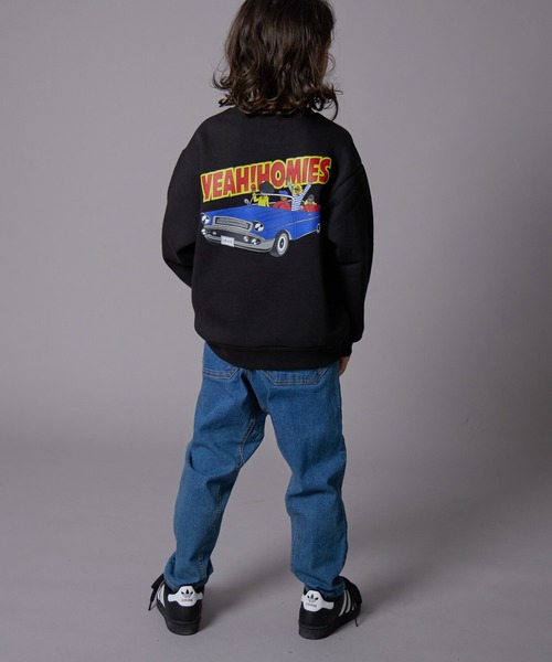 PAIRMANON STREET（ペアマノンストリート）の「【PAIRMANON STREET】裏起毛 マルチ グラフィック プリント トレーナー（スウェット・キッズ・ベージュ系その他/グレー系その他2/グレー系その他4/ブラック系その他3/ブラック系その他2/ブルー系その他2/ブルー系その他3/テラコッタ/ブラック系その他4/グレー系その他3/イエロー/ブルー系その他/グレー系その他/イエロー系その他/ブラック系その他・150/90/140/100/110/120/130/160）」の19枚目の写真