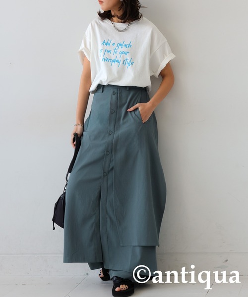 レイヤードパンツ（その他パンツ）｜antiqua（アンティカ）の