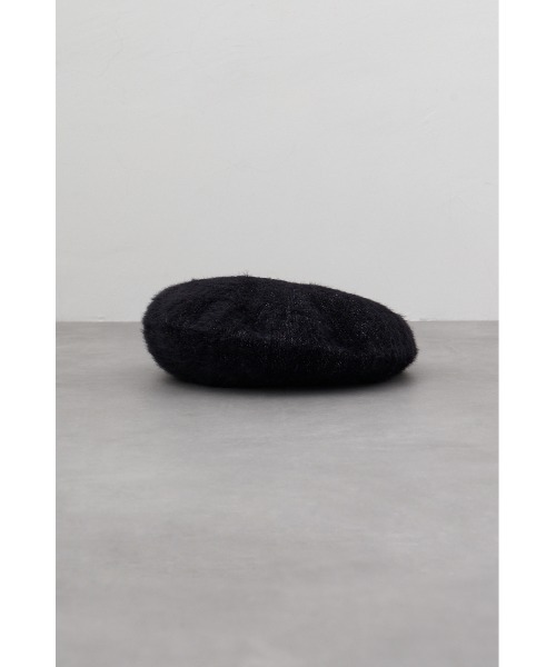 AZUL by moussy（アズールバイマウジー）の「シャギーベレー帽（ハンチング/ベレー帽・レディース・ライトグレー/ブラック・FREE）」の7枚目の写真