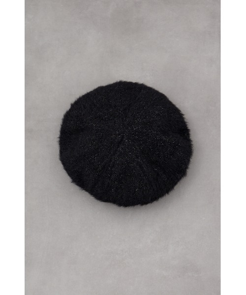 AZUL by moussy（アズールバイマウジー）の「シャギーベレー帽（ハンチング/ベレー帽・レディース・ライトグレー/ブラック・FREE）」の8枚目の写真