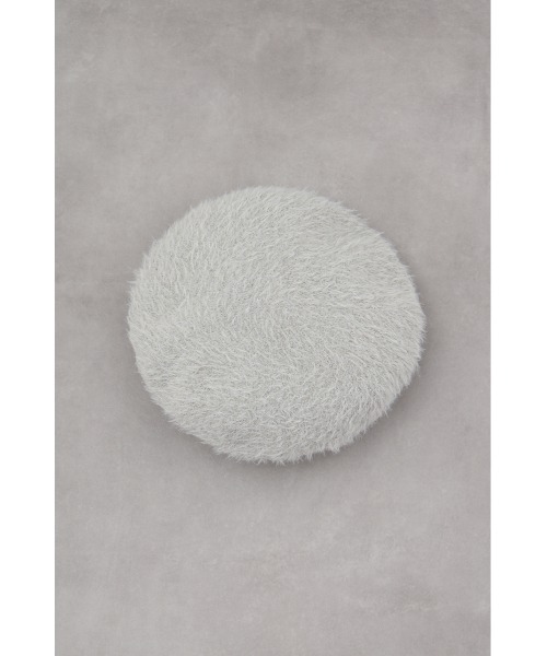 AZUL by moussy（アズールバイマウジー）の「シャギーベレー帽（ハンチング/ベレー帽・レディース・ライトグレー/ブラック・FREE）」の4枚目の写真