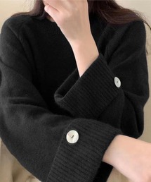 ワイドスリーブニット　ブラック 284-199696.jpg