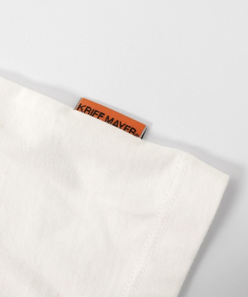 KRIFF MAYER Kid's Collection（クリフメイヤーキッズコレクション）の「【綿100％】楽LUCK-T（ロゴ）（Tシャツ/カットソー・キッズ・パープル/オフホワイト/イエロー/チャコール/ブルーグリーン/ネイビー・170/150/140/160/130/120）」の15枚目の写真