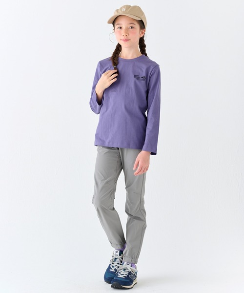 KRIFF MAYER Kid's Collection（クリフメイヤーキッズコレクション）の「【綿100％】楽LUCK-T（ロゴ）（Tシャツ/カットソー・キッズ・パープル/オフホワイト/イエロー/チャコール/ブルーグリーン/ネイビー・170/150/140/160/130/120）」の19枚目の写真