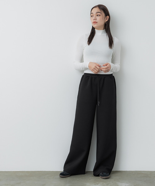 coca(coca)(コカ)の「ソフトスウェットワイドパンツ(スウェットパンツ・レディース・ブラック/グレー・L/M)」の4枚目の写真