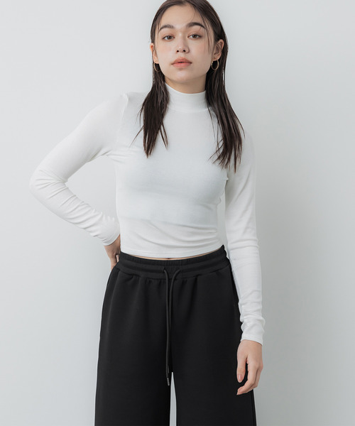 coca(coca)(コカ)の「ソフトスウェットワイドパンツ(スウェットパンツ・レディース・ブラック/グレー・L/M)」の5枚目の写真