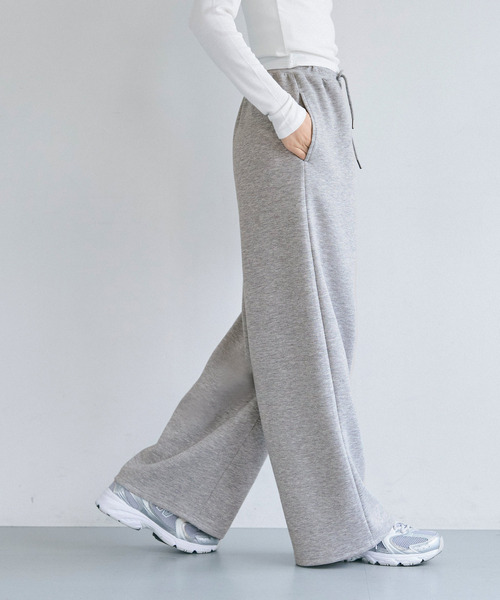 coca(coca)(コカ)の「ソフトスウェットワイドパンツ(スウェットパンツ・レディース・ブラック/グレー・L/M)」の10枚目の写真