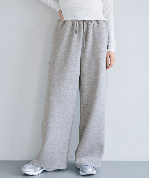 coca(coca)(コカ)の「ソフトスウェットワイドパンツ(スウェットパンツ・レディース・ブラック/グレー・L/M)」の13枚目の写真