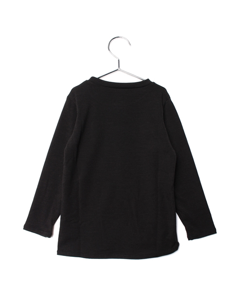 THE NORTH FACE(ザノースフェイス)の「ザ・ノース・フェイス キッズウォームアンダートップス / ロングスリーブウォームクルー(その他アンダーウェア/インナー・キッズ・ブラック/ミックスグレー・110/130/140/150/100/120)」の3枚目の写真